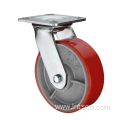 Heavy Duty Red PU on Iron Swivel Casters